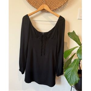 Forever 21 Black Long Sleeve Dress